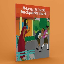 Heavy school backpacks hurt